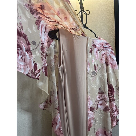 Glamour Size 6 Floral Midi Dress Formal Event Wedding - Picture 4 of 7